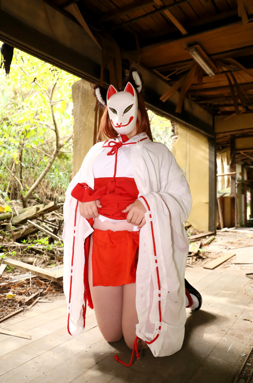 Cute Cosplay GIrl Higurashi Rin (Kitsune-Chan 3) 1-3