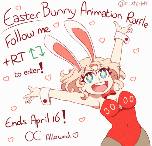 starlettc: I’m holding an Easter bunny girl raffle over on Twitter!Follow and retweet the post over 