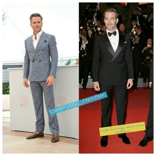 angelguardiandelamoda:Cannes 2016… Chris Pine. Viste de Giorgio Armani. 