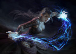 art-of-cg-girls:  Spark by Anna Steinbauer