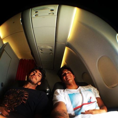 cbssurfer:  Gabriel Medina posted a selfie on his way to Australia for the Quiksilver Pro 