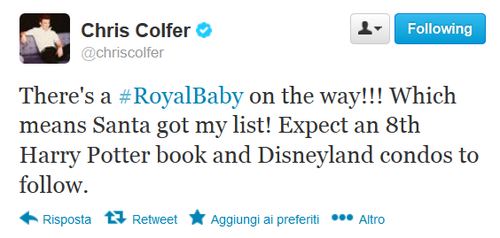 joannerowlinng:  Chris Colfer + Harry Potter 