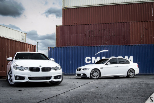 supercars-photography:  e90 & f32. by S.Defaux Photographie. on Flickr.
