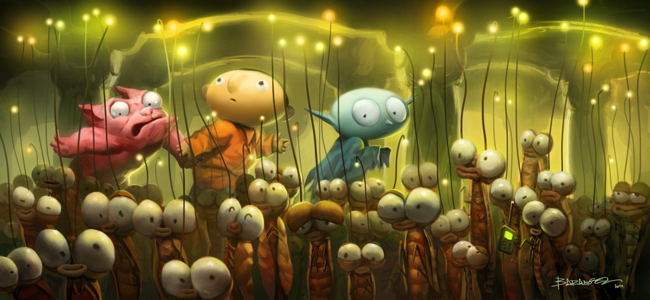 ca-tsuka:  Artworks by François Baranger for Petit Vampire animated feature film