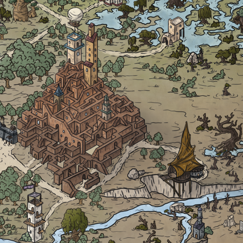 Hilltop, The Pride Of The Citadel, A District Erected By The Builders. Using Their Knowledge From Ancient