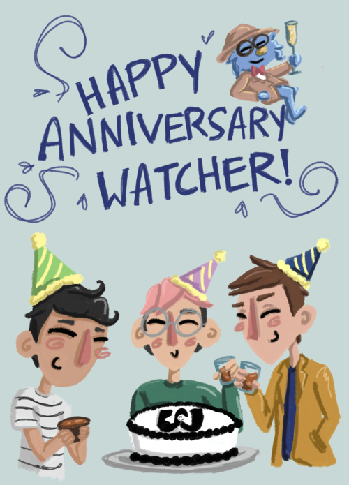 wheezingghoulbois:Happy One Year Anniversary to Watcher Entertainment!!!!! It’s been one of the best