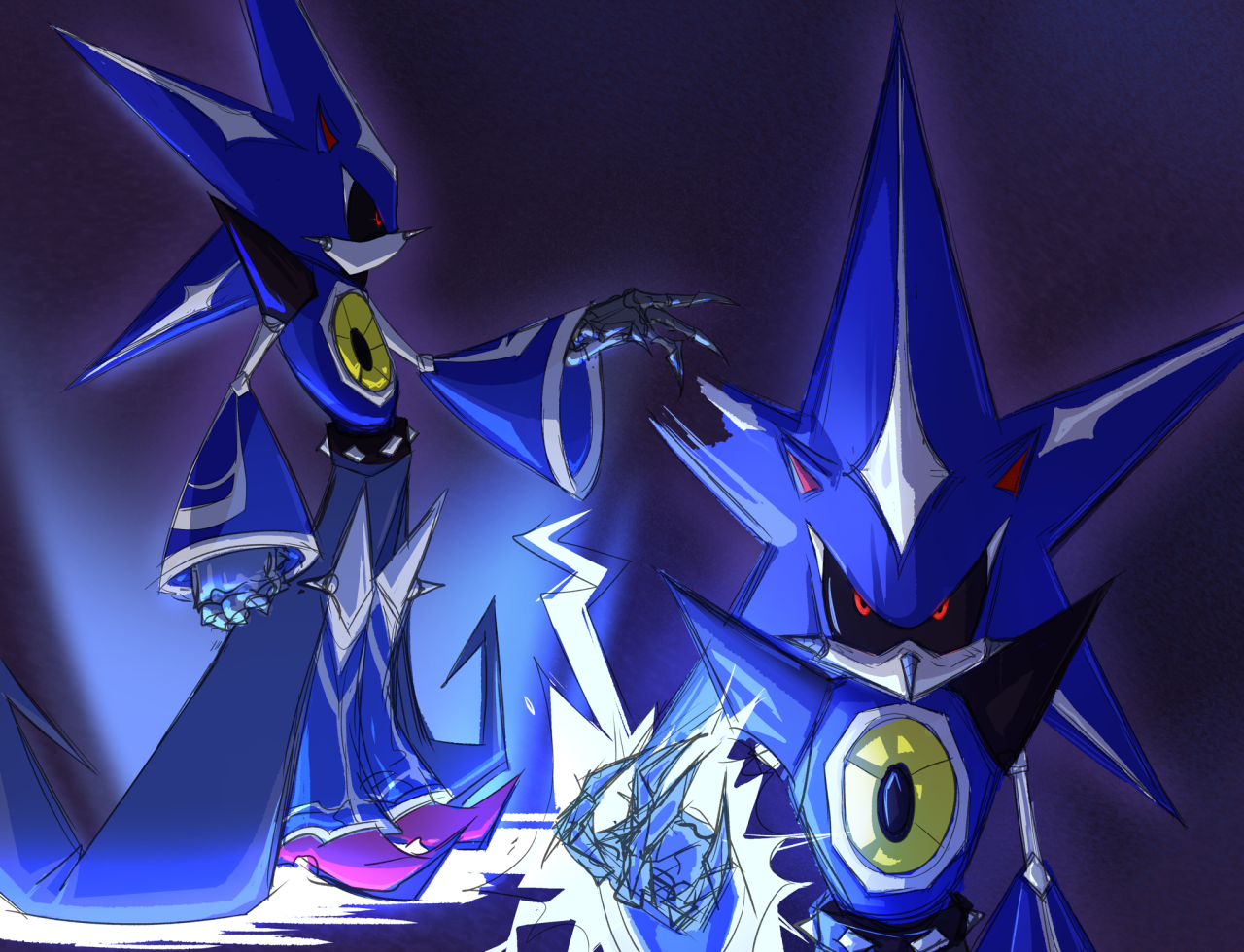 Bechno: Such a State!, Can you draw Neo Metal Sonic?