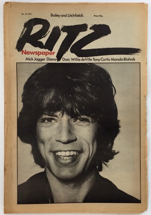 Vintage Magazine Cover #27: Ritz Newspaper (London), 1977.