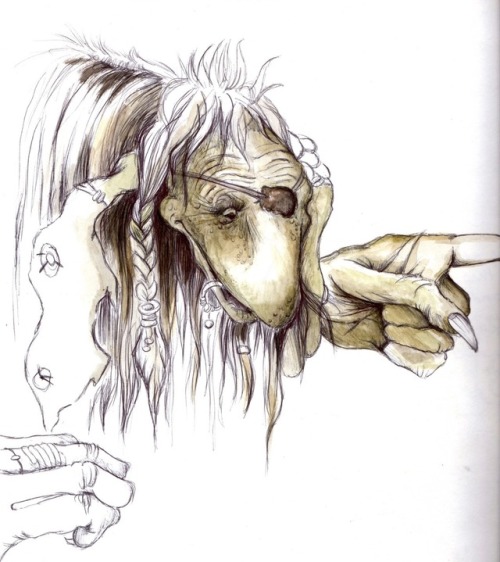 Brian Froud (concept) art for The Dark Crystal (1982).