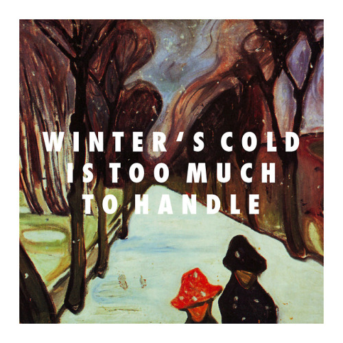 floreses:Edvard Munch, Snow Falling in the Lane (1906) / Vampire Weekend, Horchata (2010)
