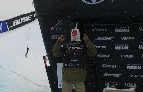 TFW you’re a unicorn and you know it.  = Chase Josey #UnicornMoment #toyotaGP @ussnowboarding