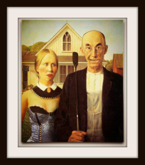 Terrific Grant Wood parody seen all over the interwebz.