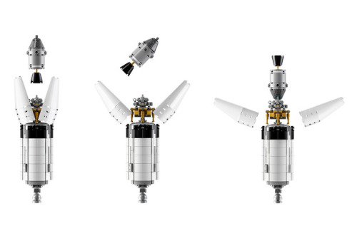 LEGO Ideas NASA Apollo Saturn V (21309)Even though it doesn’t include minifigures (but three m