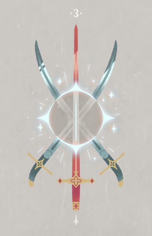 Swords ⚔ Illustrated by me and @p-kom for the Sefirot Tarot. Preorder until Dec 15th here 