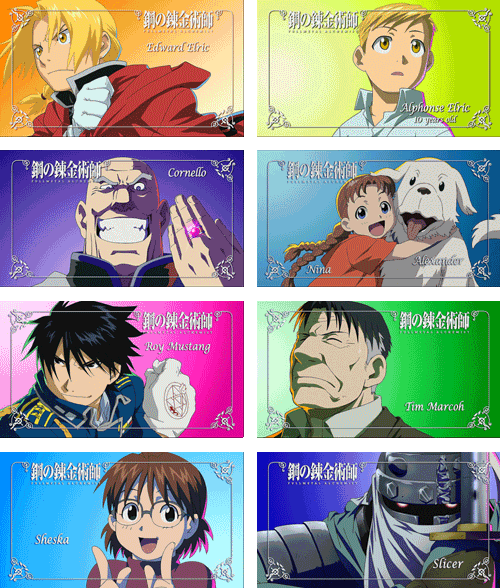 0ci0:Fullmetal Alchemist: Brotherhood | All Eyecatches (Episodes 1-64)