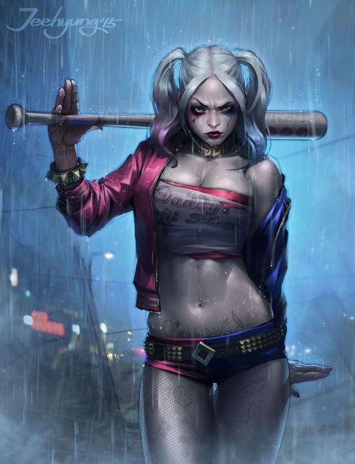 senseorsensuality:  Harley Quinn by Lee JeeHyung 