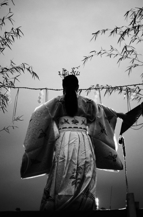 thekimonogallery: Shinto shrine maiden. Japan. Miko by Makoto Yoneda on 500px   by Makoto Yoneda