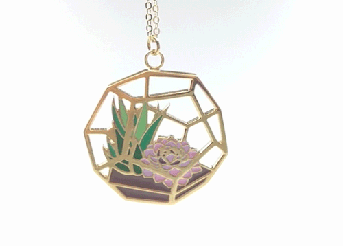 moonlume:These hollow terrarium necklaces are part of my Kickstarter rewards! They’ve already been m