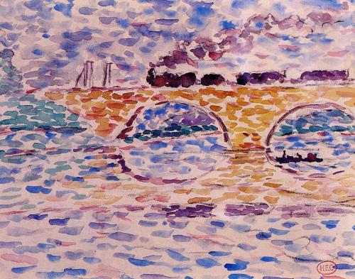 artist-cross:The Viaduct, Henri-Edmond CrossMedium: watercolor