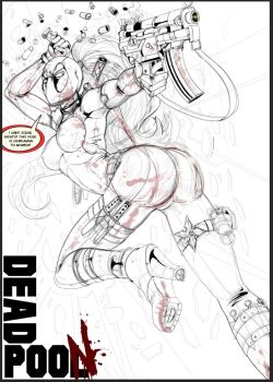 Shadbase:  Shadbase:full Deadpoon Series Including Unreleased Black And White Sketch