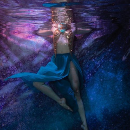 “Moonlight Swim”- Using a dreary morning to our advantage with some mood lighting from Profoto strob