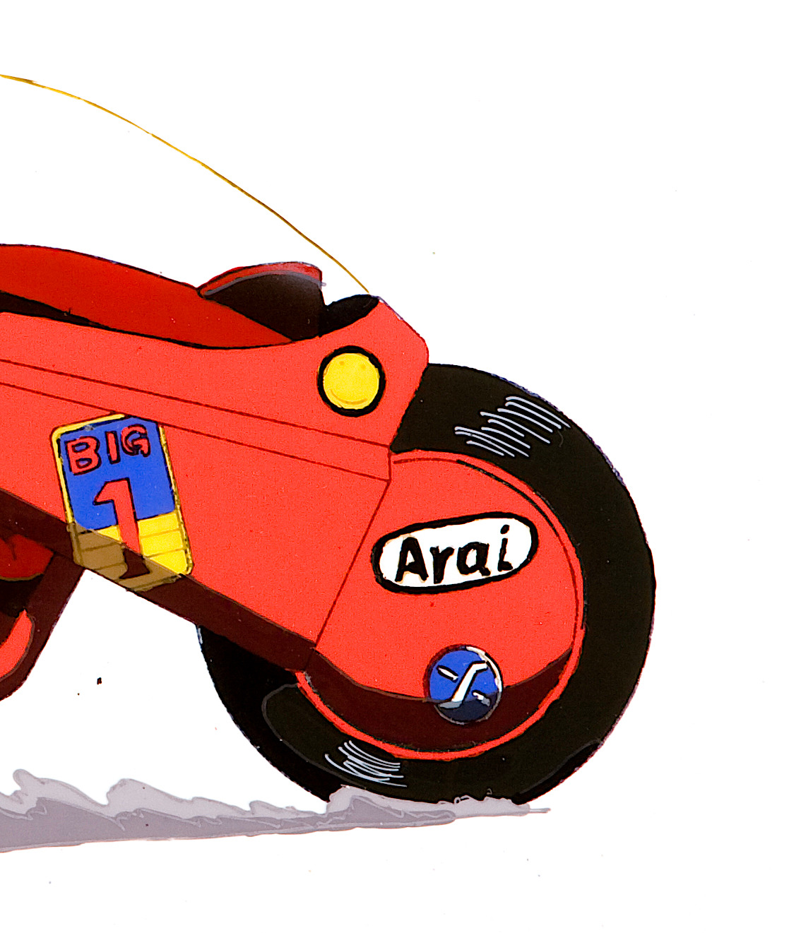 subject-28:  Akira (1988) / Cel / 240mm x 350mmKaneda lands after launching off an