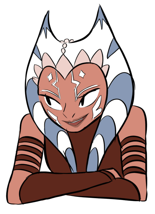 gizzlescribbles:  i think i’m finally getting the hang of drawing Ahsoka’s montrals.