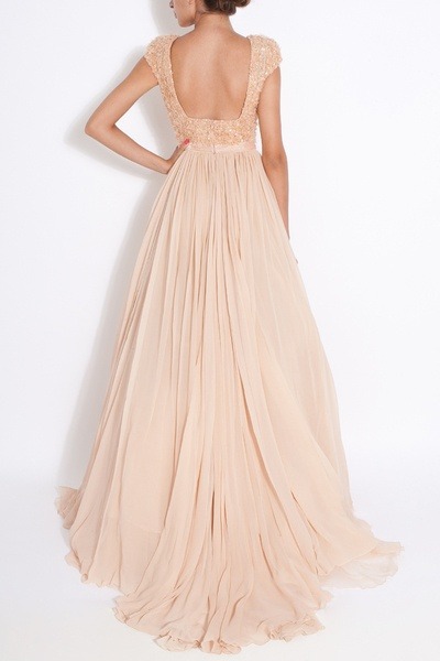 Nude color prom dresses