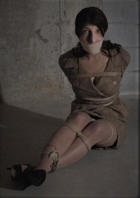 bondagehedgehog:  silviasouza:Crossdresser pantyhose high heels tied gagged Photomanipulation from my Tumblr friend silviasouza.tumblr.com