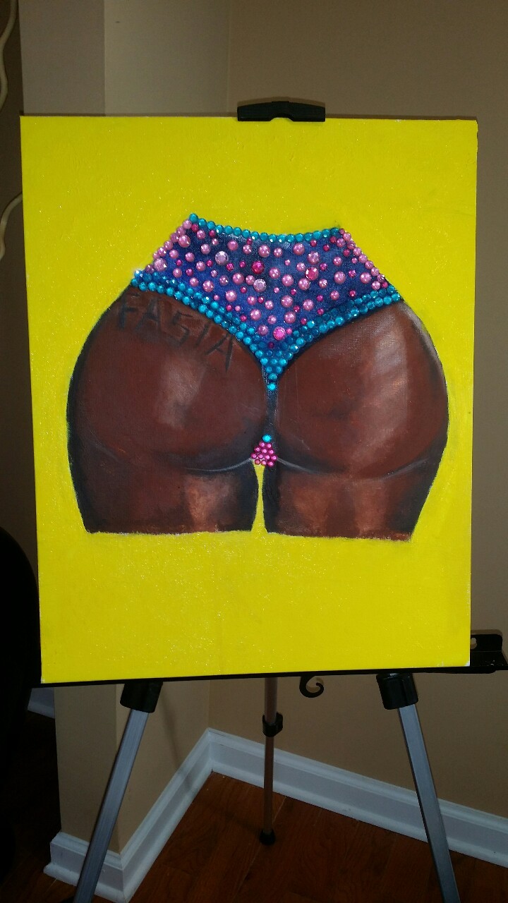 therealjamaicatreat:  Painting I did this morning. Haven’t drawn In years felt