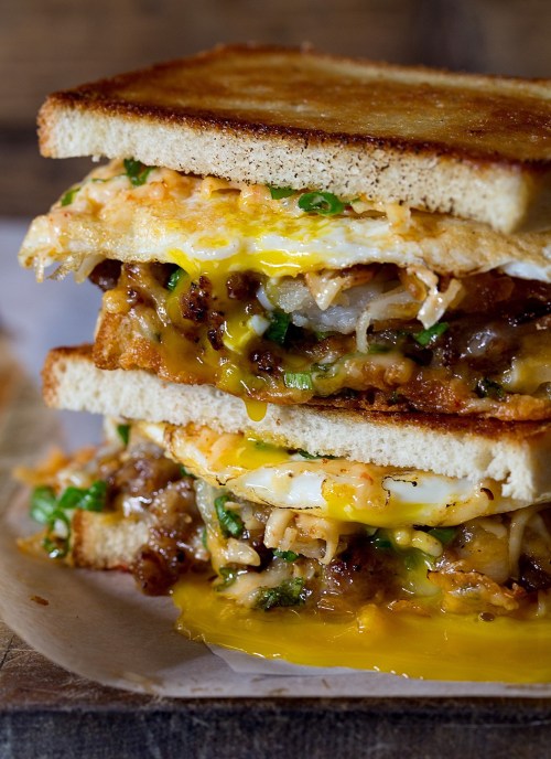 foodffs:BREAKFAST GRILLED CHEESEFollow for recipesGet your FoodFfs stuff here