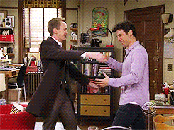 sidewalkchalkandsummernights:  imdonebye:  ted &amp; barney being cute requested