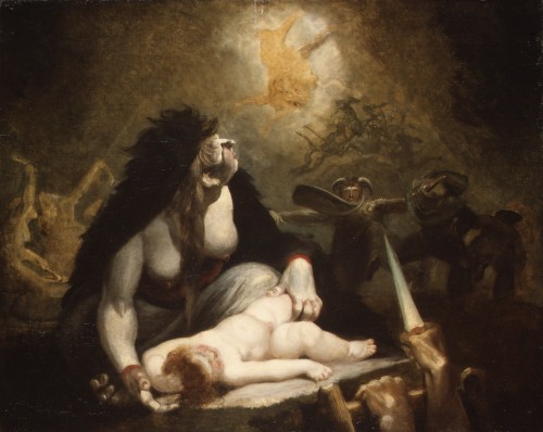 Johann Heinrich Füssli, The Night-Hag Visiting Lapland Witches, 1796