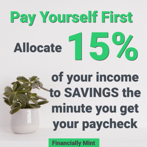 financiallymint: The number one tip I always give to students: Pay Yourself First. Even if you earn 