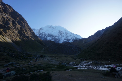 Day 2 of the Salkantay trekViews hiking up to Salkantay pass (#1-3), an avalanche from Salkantay (#4