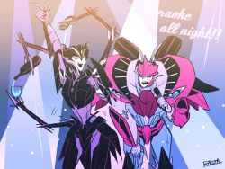 Rikuta:  Airachnid ” Come On Knockout! One More Song~~!!!”Knockout “Seriously??