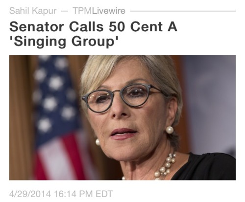 besturlonhere:Sen. Barbara Boxer (D-CA) referred to rapper and entrepreneur 50 Cent as a “singing gr
