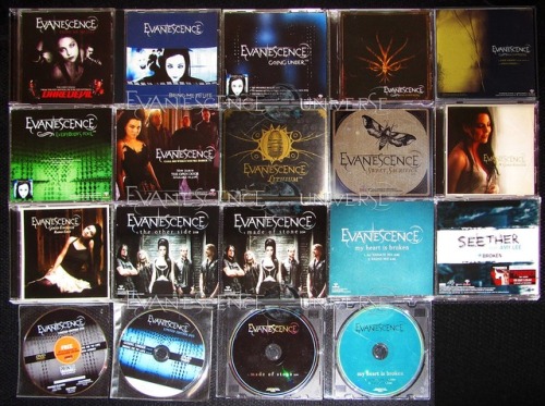 My collection of WUJC promo singles#evanescence #amylee #myevanescencecollection #evanescenceunive