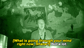brad-pitt: Welcome to Shaneburg. We are all assholes here, none of us believe in ghosts. Population: