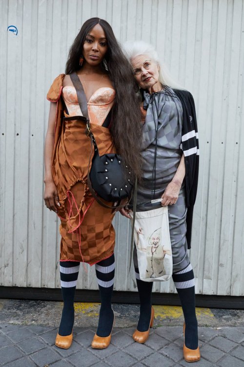 Naomi Campbell and Vivienne Westwood photographed by Juergen Teller for Andreas Kronthaler for Vivie