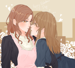 talentlessartblog: the perfect moment to kiss… ꈍ .̮ ꈍ