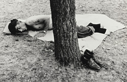 Robert Frank (b 1924), ‘Public Park – Cleveland, Ohio,’ 1955, printed in the 1970s, 22.9 x 34.9 cm.