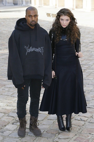 kuwkimye: Kanye & Lorde arriving at the Dior fashion show in Paris - March 6, 2015