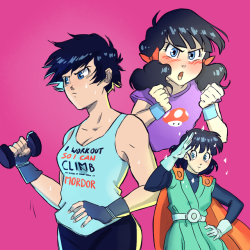 billspudding: videl sketchdump feat. “the tiny guy with the banana hair tho” and new hairstyle