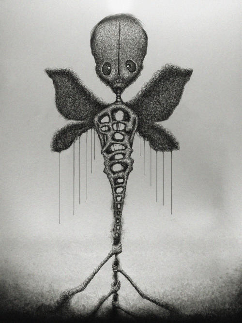 ex0skeletal-undead: Dark surreal digital figure drawings by MOHTAH