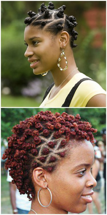 securelyinsecure:  cultureunseen:  Salute to our Bantu knots…  Beautiful 