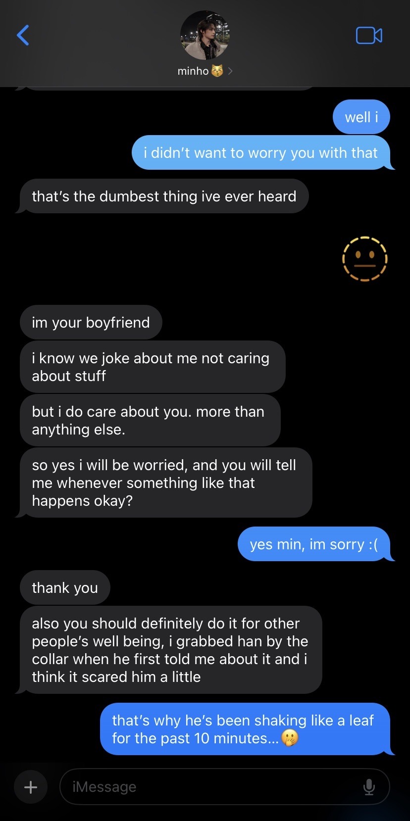 Skz Texts They Find Out You Fainted From Another Member
