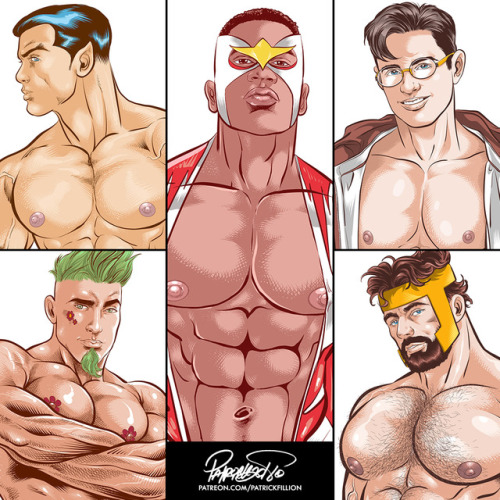 Namor. Falcon. Clay Fine. Jon Dazy. Hercules. B’Wana Beast. Colossus. Northstar. Devilhound. Ganymed