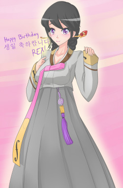Happy Birthday http://megarexetera.tumblr.com/ I&rsquo;m not Korean, so I hope I didn&rsquo;t mess anything up