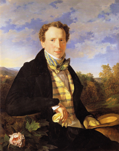 Self portrait at the age of 35, 1828, Ferdinand Georg Waldmüller